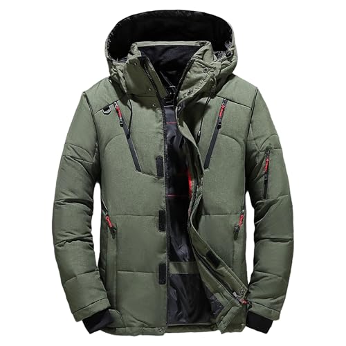 Veste matelassée homme DGKaxiyaHM doudoune chaude avec capuche amovible
