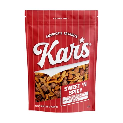 Kar’s Nuts Sweet 'N Spicy Trail Mix, 28 oz – Resealable Pouch (Pack of 1), Gluten-Free Snack Mix