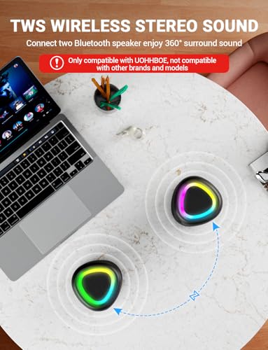 Portable 20W Bluetooth Speaker with RGB Lights & 2500mAh Battery - Image 2