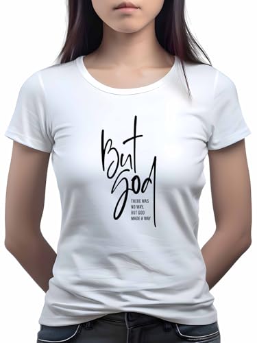 Image of XENOVAURBAN Women Cotton Printed Regular Fit T-Shirt | Stylish Round Neck Graphic Tshirt - WRN-BUTGOD2