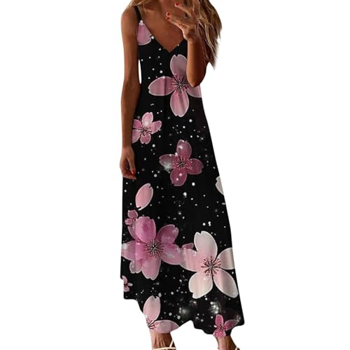 Robe d'été à imprimé floral style bohème chic pour femme