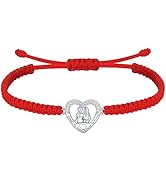 J.Endéar Schwester Armband für Damen Mädchen, Silber 925 Herz Schmuck Handgemachtes Geflochtenes ...