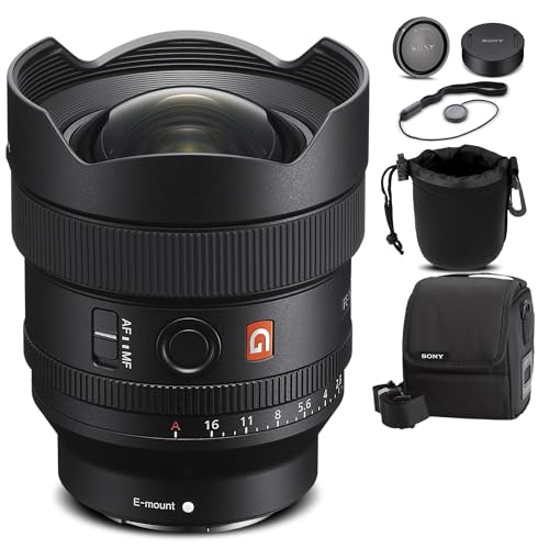 Image of Sony FE 14mm f/1.8 GM Lens (SEL14F18GM) + Lens Pouch + Lens Cap Keeper + Cleaning Kit + More (Renewed)