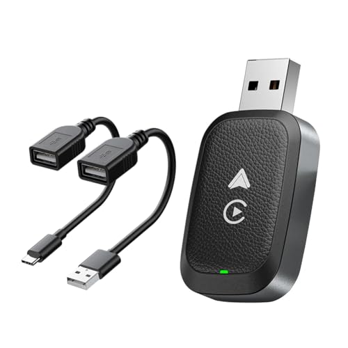 Boîtier Carplay sans fil et convertisseur de voiture adaptateur audio Aux