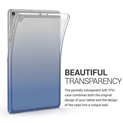 kwmobile-Carcasa-Compatible-con-Samsung-Galaxy-Tab-A-101-2019-Funda-para-Tablet-de-TPU-Bicolor-Azul-OscuroTransparente
