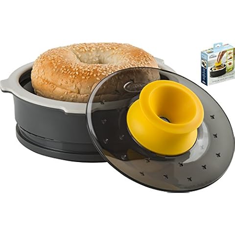 Trudeau 5050735 Coupe Bagel Ajustable Plastique Noir/Jaune Cover