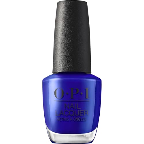 OPI Nail Lacquer Catch a Wave of Happiness | Semi-Sheer Bright Navy-Blue Crme Chip Resistant Nail Polish | Trip to the Brite Side | Summer 2026 Collection