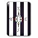 3dRose lsp_243588_1 Image of Nautical Compass on Sailor Blue and White Stripes Toggle Switch, Mixed