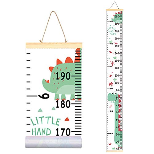 YUIP Tabla de Crecimiento, 1 pcs Medidor de Altura Infantil Gráfico de Crecimiento Animal Dinosaurio Tabla de Crecimiento Niños - para Niños y Niñas Decoración de la Habitación Infantil