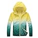 SummerQuick - Abrigo cortavientos para hombre, Amarillo, XX-Large
