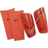 Hartes Nike-Material Nike Mercurial Lite Fußball-Schienbeinschoner für Erwachsene, Unisex, Mehrfarbig (Bright Mango/Anthracite/Bright Griff), S