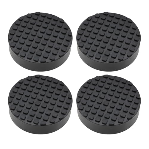 Image of 4pcs Black Rubber Car Jack Pad Rubber Buffer Cars Repair Accessories Lifting Platform Pad Frame Protector for Car Floor Jack