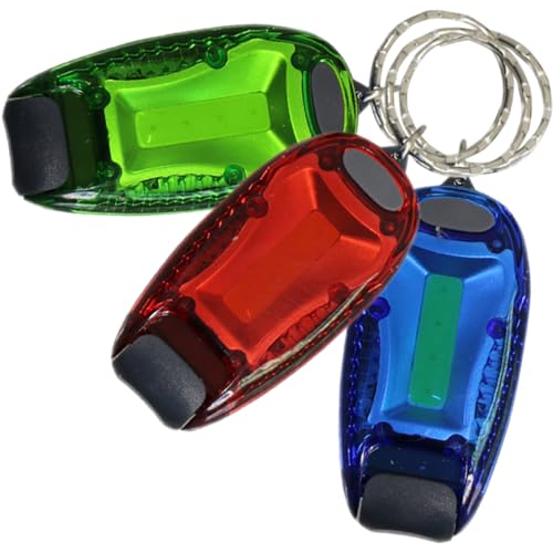 Alasum Lámpara LED Portátil Multifuncional para Mochila Anillo, Luz de Advertencia Nocturna Roja, Azul y Verde, Resistente al Agua, Adecuado para Ciclismo, Correr y Actividades al Aire