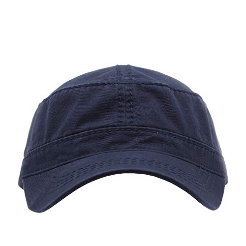 Image of The Vintage Year Heavy Stitching Washed Cotton Cadet Hat - Durable Military Baseball Cap for Men & Women, Outdoor Casual Wear