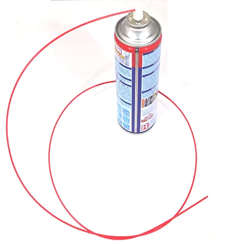 Pitillos rojos flexibles para spray 127 cm 10 unidades miniatura 5
