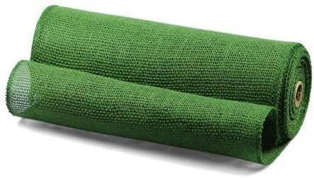 Burlap Jute Ribbon 14" Wide 10 Yards (Green)