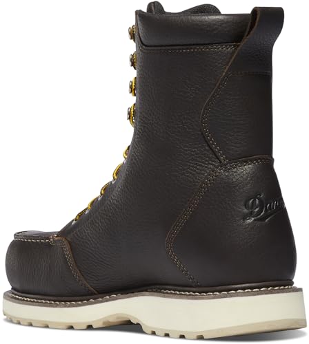 Danner Cedar River 8” Waterproof Aluminum Toe Work Boots for Men - Premium Leather with Breathable Danner Dry & Slip-Resistant Outsole, EH Rated2