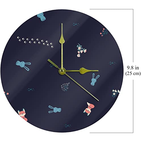 Horloge murale à piles facile à installer pour classe et bureau