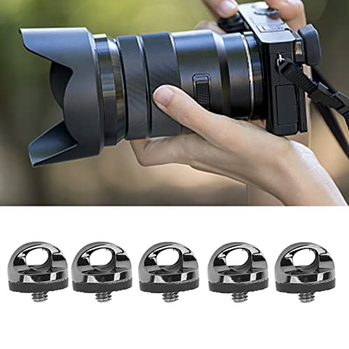 5pcs 1/4"-20 Rubber Padded D Ring Screw, Stainless Steel D Shaped Camera Neck Strap Ring Camera Sling Screw - Image 4