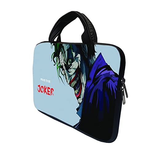 Image of TheSkinMantra Chain Laptop Sleeve Bag Compatible with Laptop /Macbooks /Chrombook /Notebook /Zbook (13.3 Inch [Handle], Joker Attitude)