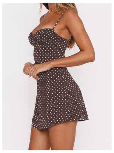Floerns Women's Going Out Mini Dress Spaghetti Strap Polka Dots Y2k Date Night Dresses2