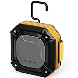 ShellHome Magnetic Jobsite Speaker with Hook, Portable Bluetooth Wireless Speakers, Hands-Free Calls, 45H Battery Stereo Sound TWS for Golf Accessories Golf Gifts, Camping, Outdoor, Construction
