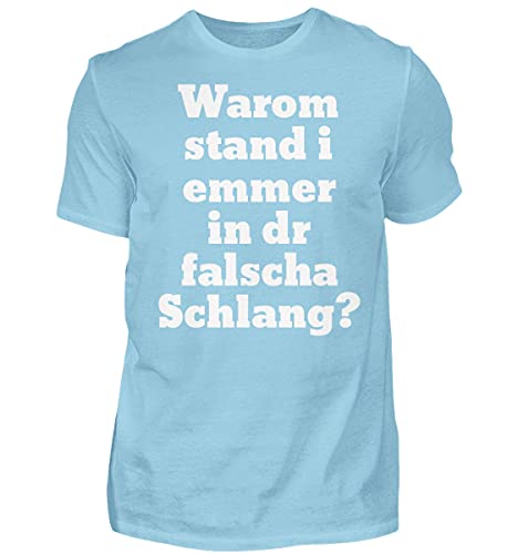T-Shirt Haut de Gamme pour Homme Éponge Bleu Taille M | Vêtement Mode Masculine Confortable