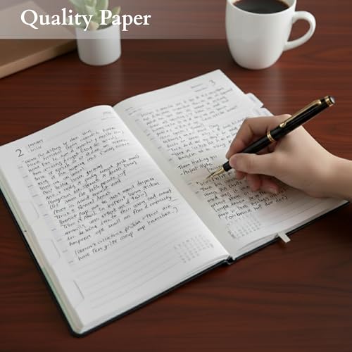 Image of TULMAN 2026 Diary Hardcover Design Everyday Notebooks (22x14 cm), Best for Study Planner, Personal Journal, Business Planning & Stationery Lovers - muted green - 2 Pack