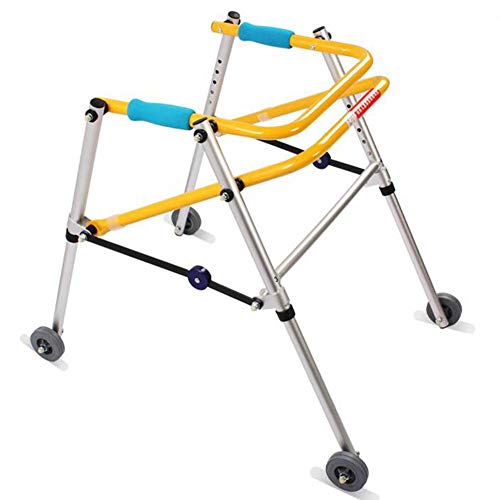 Children with Cerebral Palsy Walker Aluminum Alloy Foldable and Lightweight Pulley Walker Four-Foot