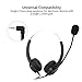 immagine 7Vbestlife - Cuffie per PC con microfono, controllo del volume e silenziatore per call center, laptop o desktop con jack da 2,5 mm e doppio altoparlante, rotazione a 300 gradi