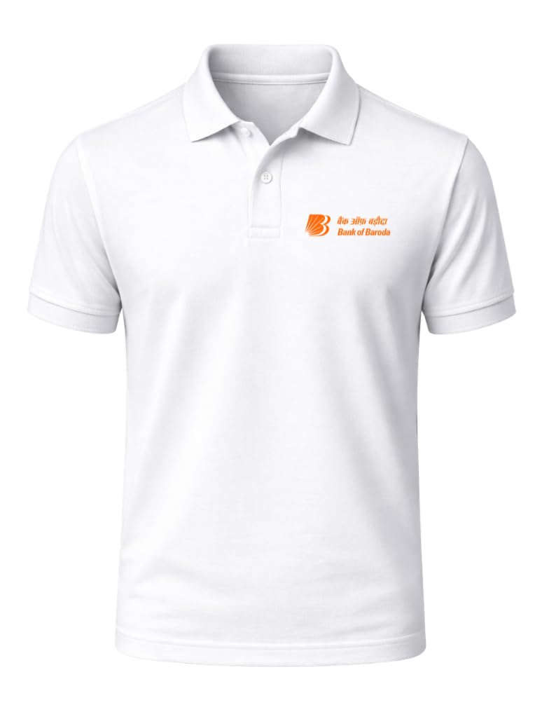 zoobang Branded Mens Half Sleeve Cotton Striped Polo T-Shirt for Mens || Branded Tshirt for Men Bank of Baroda T-Shirt-picture-32