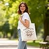 Zorbal TV Show Merchandise Tote Bag, Canvas Foldaway Shopping Bags with Long Handles, Gilmore Girl Gifts for Fans, Retro Shoulder Bag for Shopping, Grocery, Work 40x35cm #1