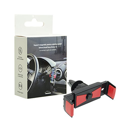 SilverCloud Soporte para teléfono con ventilación, Cuna de Montaje Universal para automóvil, Easy Drive 13