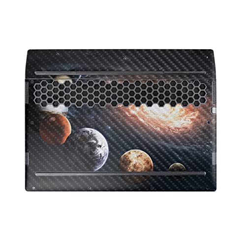 Image of MightySkins Carbon Fiber Skin Compatible with Alienware M17 R5 (2022) Full Wrap Kit - Solar Galaxy | Protective, Durable Textured Carbon Fiber Finish | Easy to Apply & Change Styles | Made in The USA
