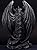 JORAE Winged Gargoyle Statue Indoor Outdoor Home Decor Sitting Guardian Sculpture Halloween Figurines, 9 in, Polyresin