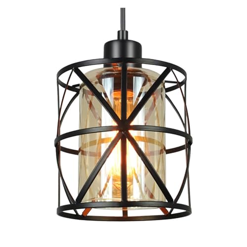Pendant light industrielle vintage lustre en verre luminaire couloir et chambre