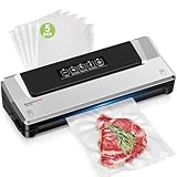 Bonsenkitchen Vacuum Sealer Machine | Compact Food Sealer for Kitchen Storage &...