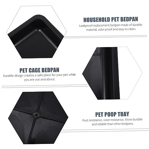 FONDOTIN 2 caixas de bandeja para cama canil 91 cm gaiola de hamster gaiola de hamster bandeja de ma