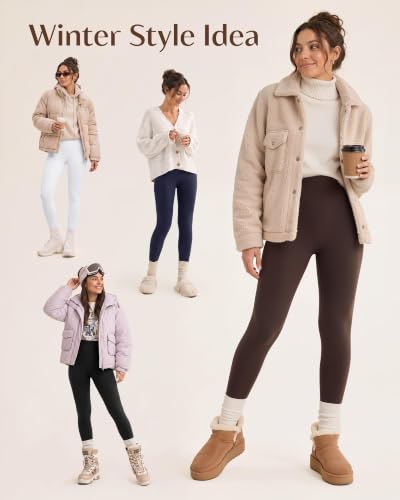 Fleece Lined Leggings Women - image 6