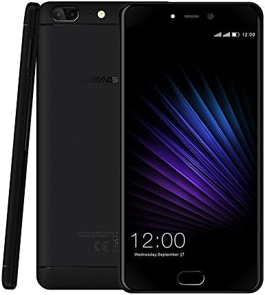 Leagoo T5 4G LTE Mobile Phone Android 7.0 MT6750T Octa Core 5.5"FHD 4GB RAM 64GB ROM 13MP Dual Rear Camera Fingerprint (Black)