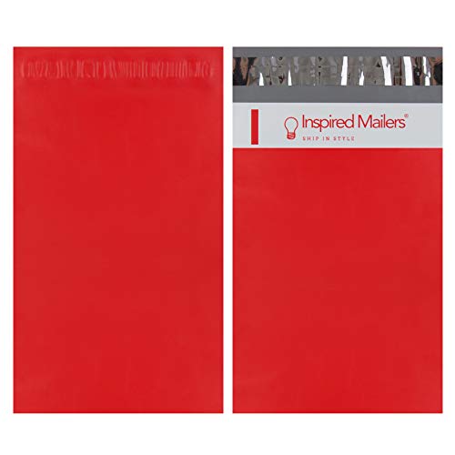 Image of Inspired Mailers - Poly Mailers 6x9-100 Pack - Red Poly Mailers - Shipping Envelopes 6x9 - Packaging Envelopes - Mailer Bags - Mailing Envelopes 6x9 - Small Shipping Bags