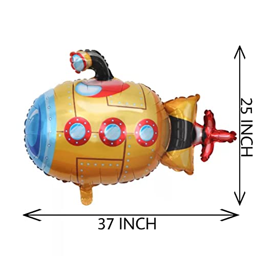 Image of Party Decorz Submarine Foil Balloon Big Size(25X37 Inch,1 Pcs) Vehicles /Transportation Foil Balloon For Children Birthday Party Decoration