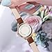 BESTKANG Women's Fashion Leather Strap Watch Easy - Read Dial Casual Quartz Wristwatch Waterproof Watch Women's Small Wrist Watch (Brown)