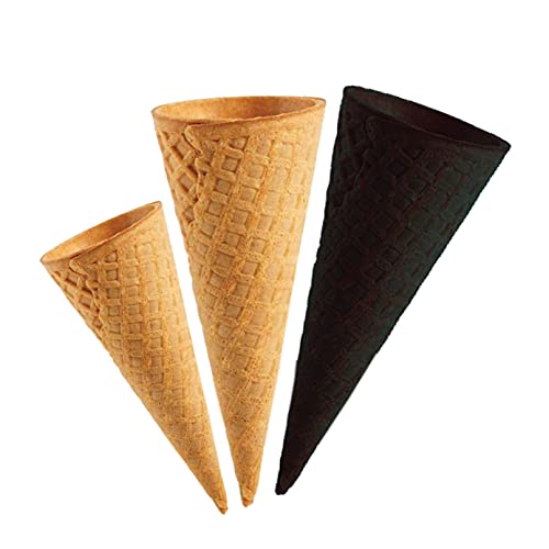 Image of the cone company Chocolate Ice Cream Cones-Pack Of 50 Pcs Wafer Cones (Combo 2, 1.200 Kg)