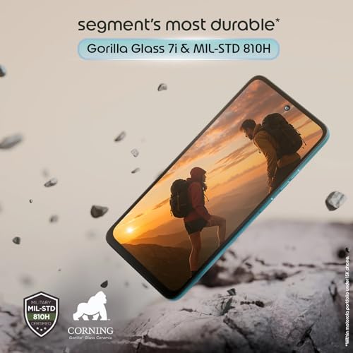 Image of Motorola g37 5G (Pantone Nautical Blue, 4GB RAM, 64GB Storage) | 6.66 Inch HD+ Display | MediaTek Dimensity 6400 5G Processor | 50MP AI Rear Camera | 8MP Selfie Camera | 5200mAh Battery