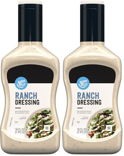 Amazon Brand - Happy Belly Ranch Dressing, 16 fl oz (Pack of 2) - image 1
