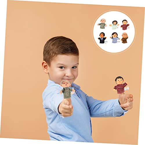 ERINGOGO 1 Conjunto Boneca De Dedo Fantoches De Dedo Desenhos Animados Fantoche De Pessoas Recheadas