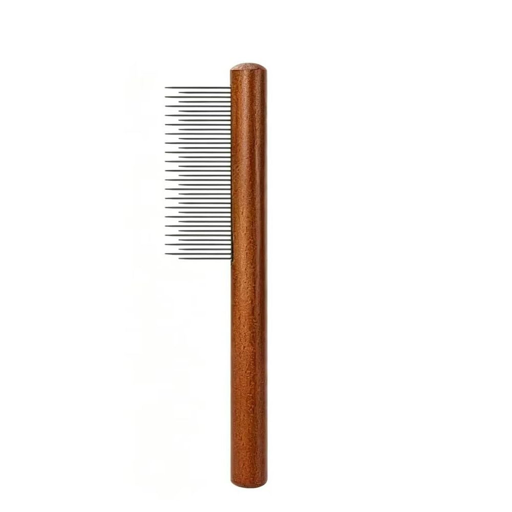 Brosse Anti-Poils pour Animaux | Rosse pour animaux, légère et pratique, brosse pleine avec manche en bois(Long and short combs)
