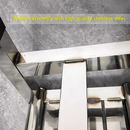 Sgabello da doccia – Sedile antiscivolo in acciaio inox per anziani e disabili, sicuro ausilio per la doccia, facile da usare