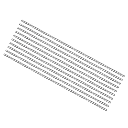 QUARKZMAN HSS Rundstangen – 5 Stück, 1mm X 200mm, Hochgeschwindigkeitsstahl, Poliert, HRC 61-63, Für Drehbänke & DIY